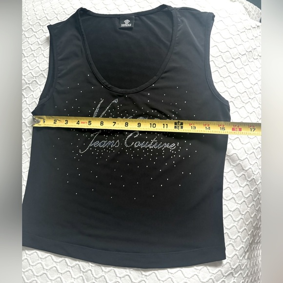 Vintage VERSACE Jeans Couture Top Black S. - Picture 5 of 6